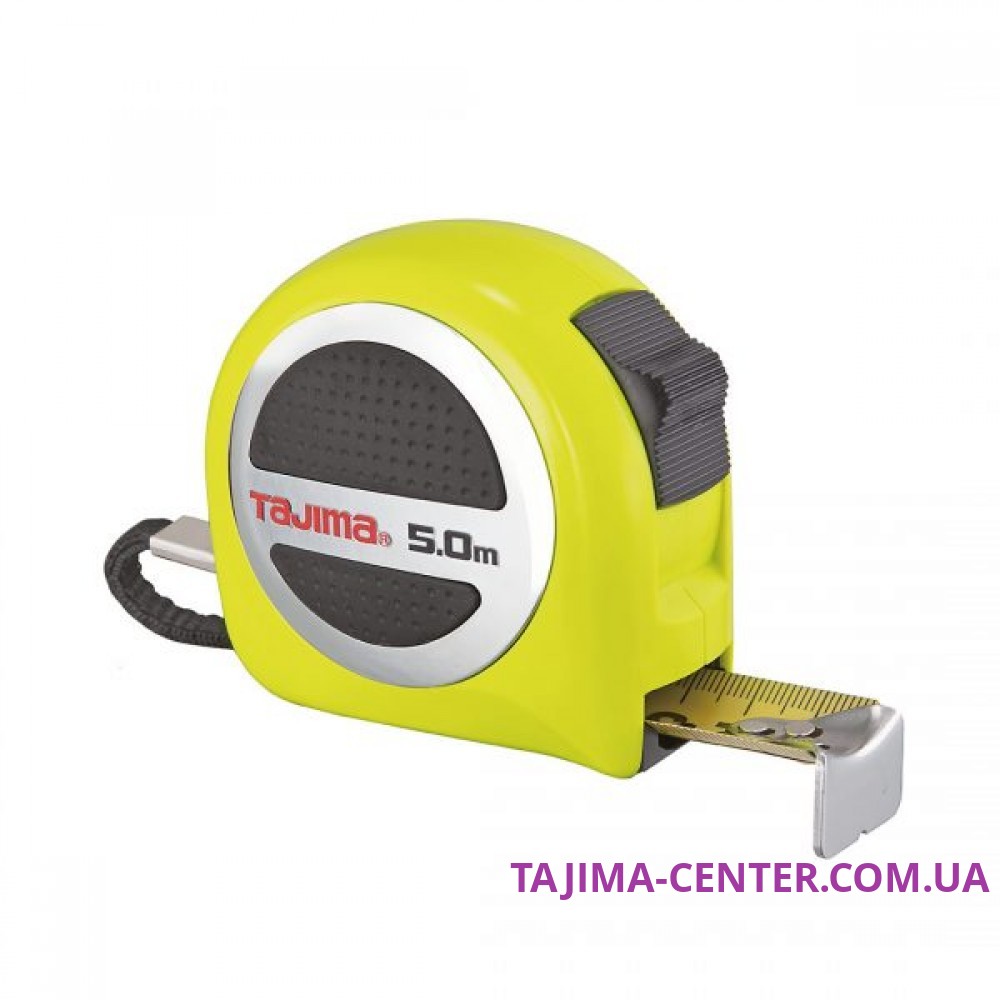 Рулетка Tajima Premium W-THICK Lock, водостійка, GASP25-50EB-EUR, 5м×25мм