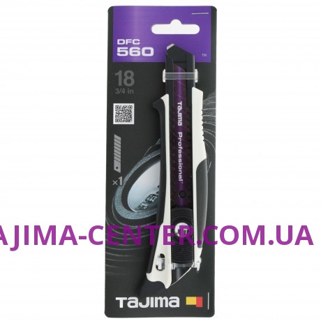 Ніж сегментний Premium 18мм TAJIMA Fin Cutter DFC560W-EUR, автоматичний фіксатор