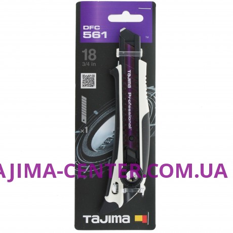 Ніж сегментний Premium 18мм TAJIMA Fin Cutter DFC561W-EUR, гвинтовий фіксатор