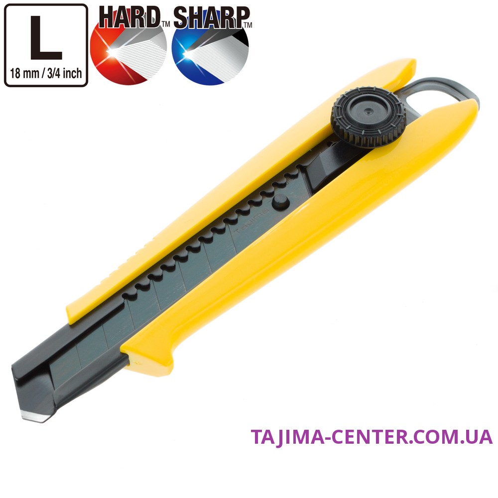 Ніж сегментний 18мм TAJIMA Driver Cutter DC501YB, гвинтовий фіксатор