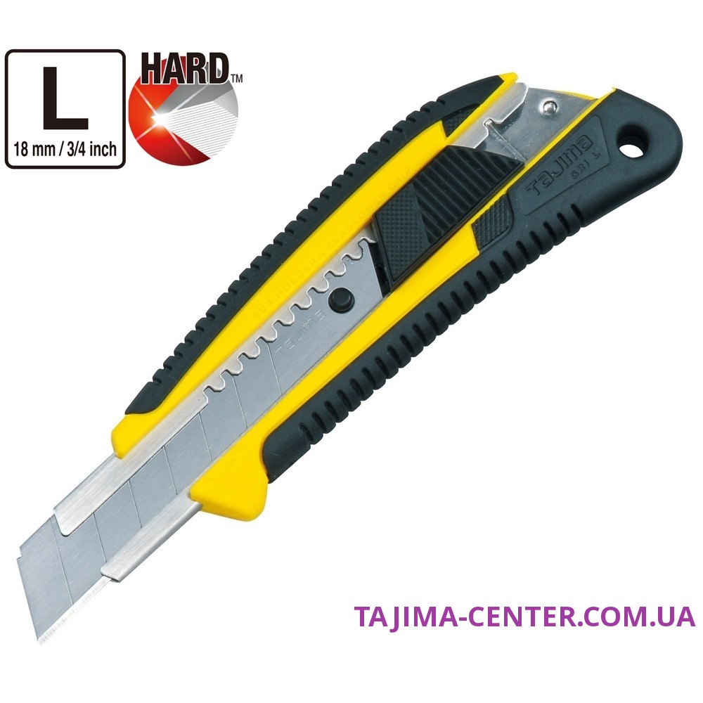 Ніж сегментний 18мм, TAJIMA Heavy Duty GRI, LC560, автоматичний фіксатор
