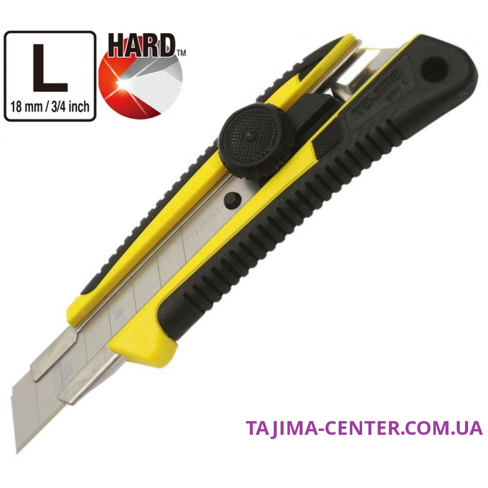 Ніж сегментний 18мм, TAJIMA Heavy Duty GRI, LC561, гвинтовий фіксатор