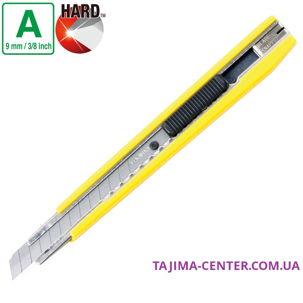Ніж сегментний 9мм, TAJIMA Precision Craft LC303YB, автоматичний фіксатор