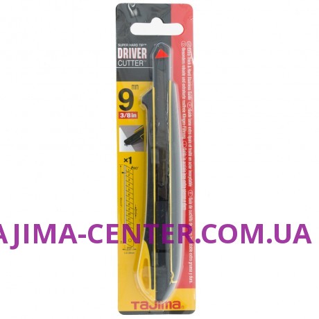 Ніж сегментний 9мм TAJIMA Driver Cutter DC360YB, автоматичний фіксатор