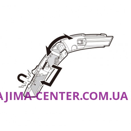 Ніж безпечний, трапецевидне лезо, TAJIMA, VR-Series Safety knife, VR103D