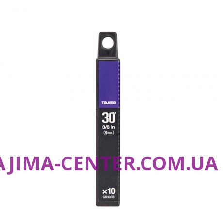 Леза сегментні Premium 9мм TAJIMA Acute Angle Razar Black Blades CB39RB кут нахилу 30°, 10 шт.