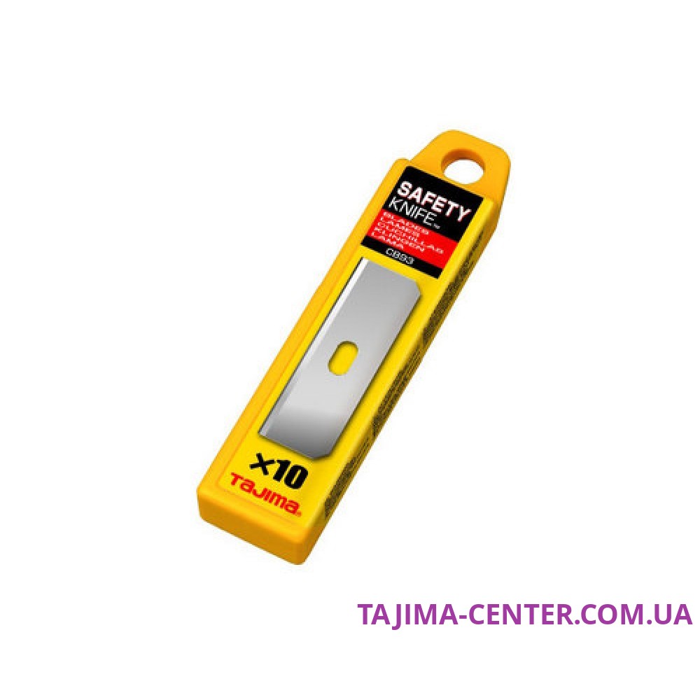 Змінні леза 18мм TAJIMA CB93H, для безпечного ножа TAJIMA Safety knife LC959X, 10шт