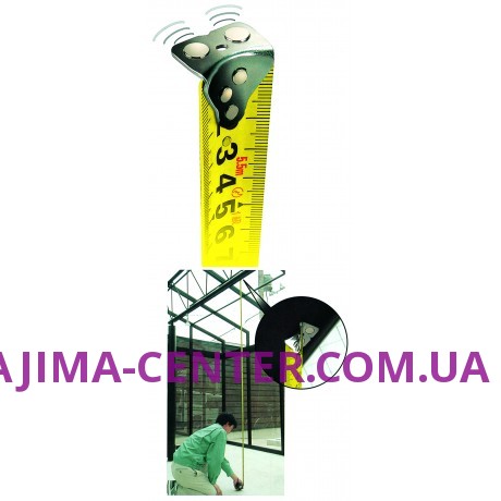 Рулетка будівельна ударостійка, два магніти TAJIMA W-MAG, G3GLWM25-50EB-EUR - 5м×25мм