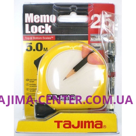 Рулетка універсальна будівельна MEMO LOCK, ML550MRL - 5м×25мм