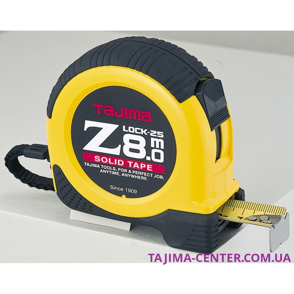 Рулетка будівельна посилена TAJIMA Z-Lock, ZL25-80EB-EUR - 8м×25мм