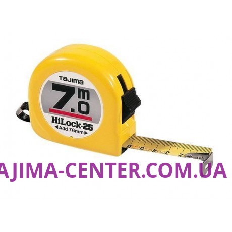 Рулетка універсальна HI LOCK, L25-70EB-EUR - 7м×25мм