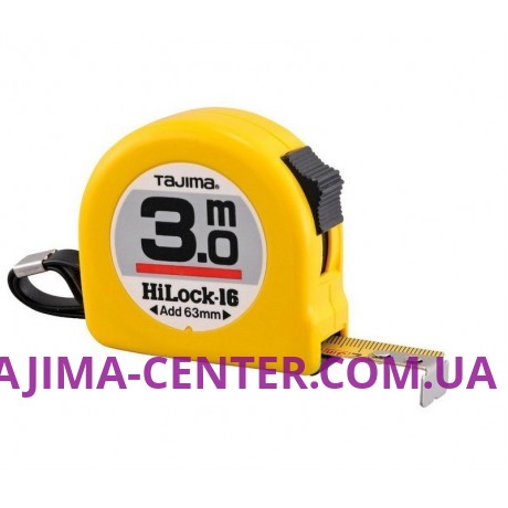 Рулетка універсальна HI LOCK, L16-30E-EUR - 3м×16мм