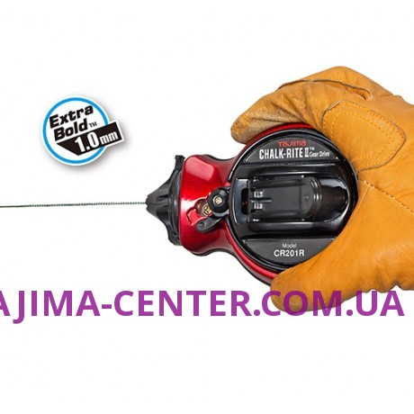Шнур для розмітки 30м TAJIMA, CHALK-RITE II GEAR DRIVE, CR201RD