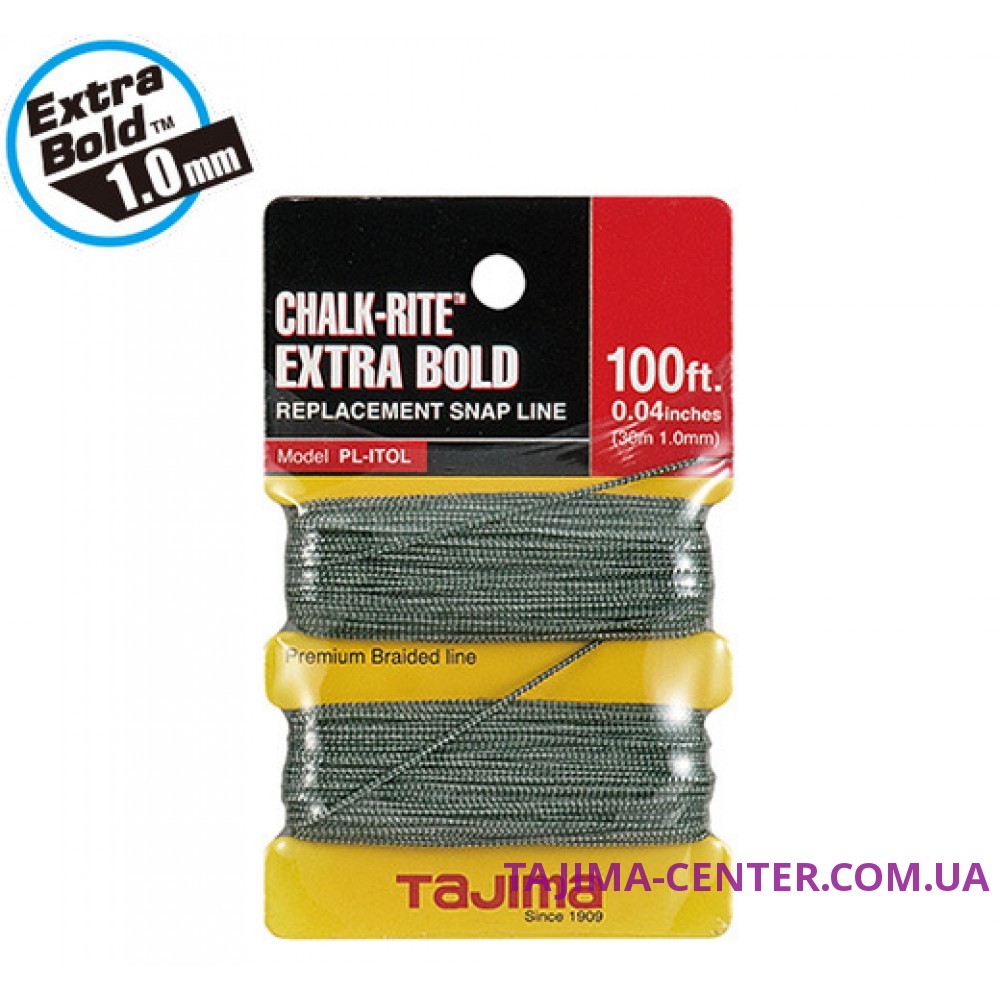 Запасний шнур для розмітки 1мм*30м TAJIMA  Extra Bold PLITOL