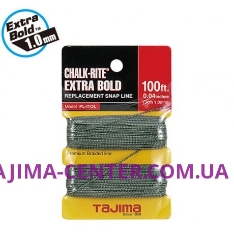 Запасний шнур для розмітки 1мм*30м TAJIMA  Extra Bold PLITOL