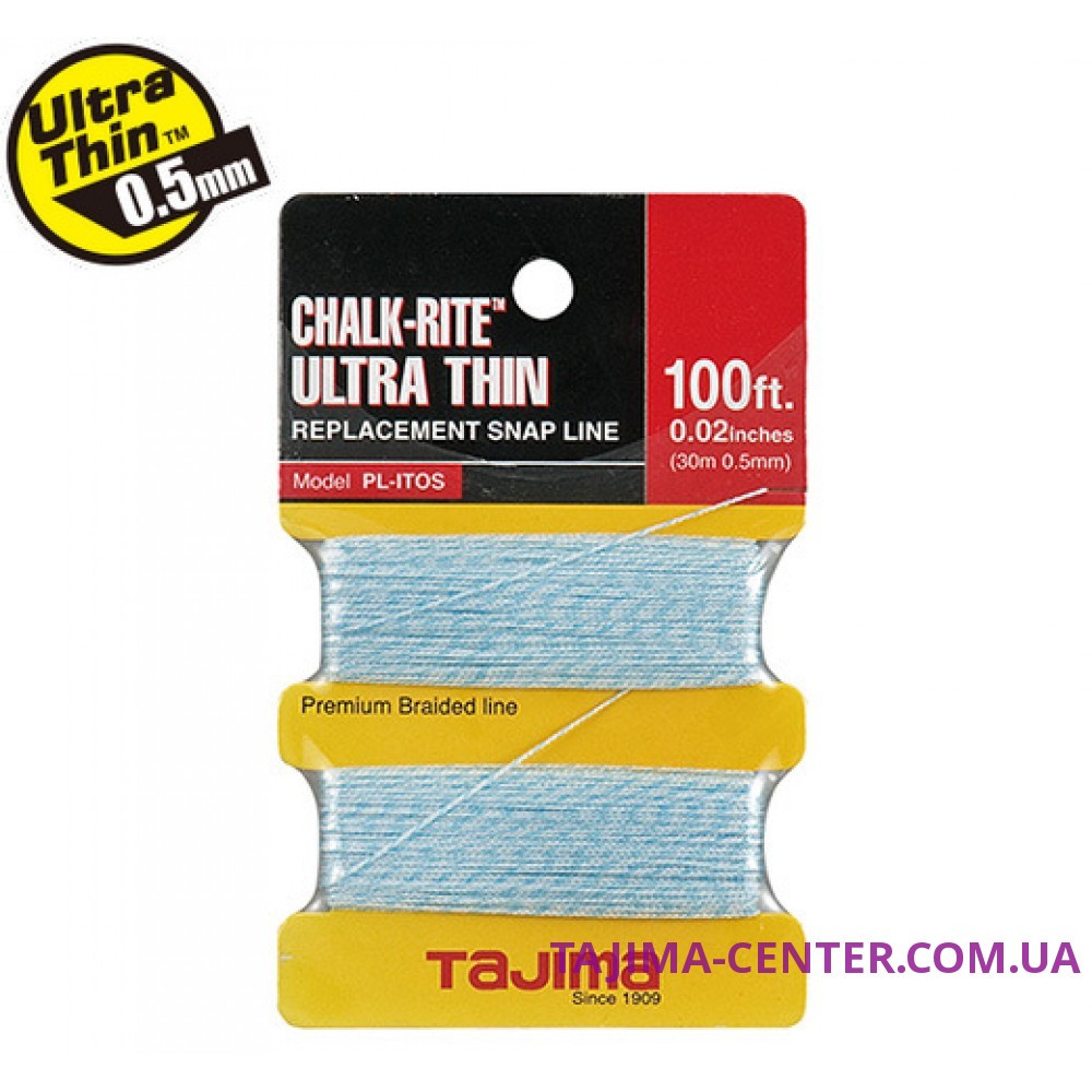 Запасний шнур для розмітки 0.5мм*30м TAJIMA Ultra Thin PLITOS