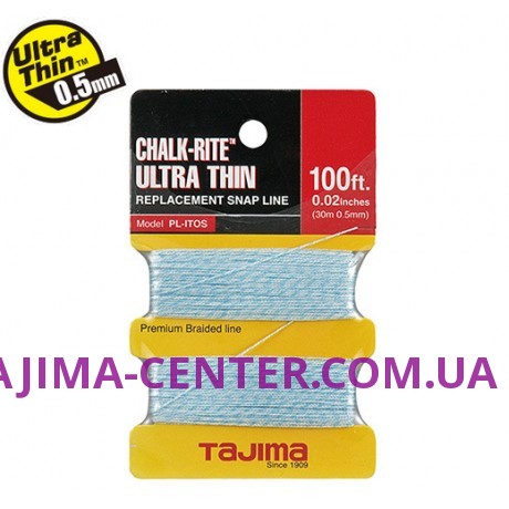 Запасний шнур для розмітки 0.5мм*30м TAJIMA Ultra Thin PLITOS