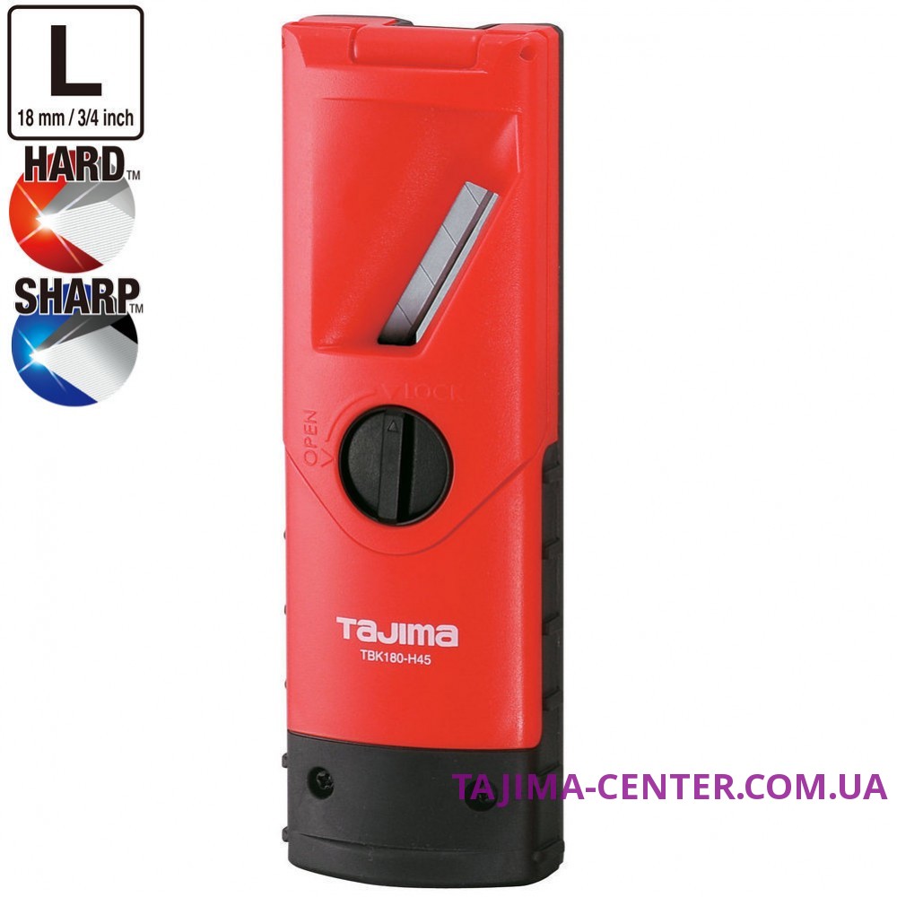 Рубанок кромочний для ГКЛ, TAJIMA Drywall Tool 45°, TBK180-H45, лезо 18 мм