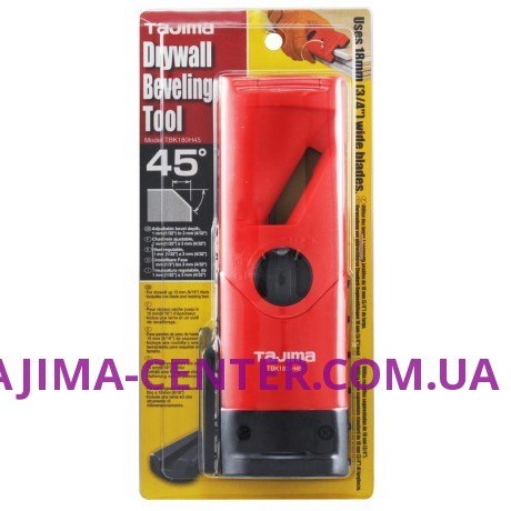 Рубанок кромочний для ГКЛ, TAJIMA Drywall Tool 45°, TBK180-H45, лезо 18 мм